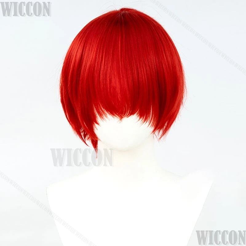 Mr Scarletella Game Homicipher Косплей Костюм Энигматический ануголист Красный парик плащ для