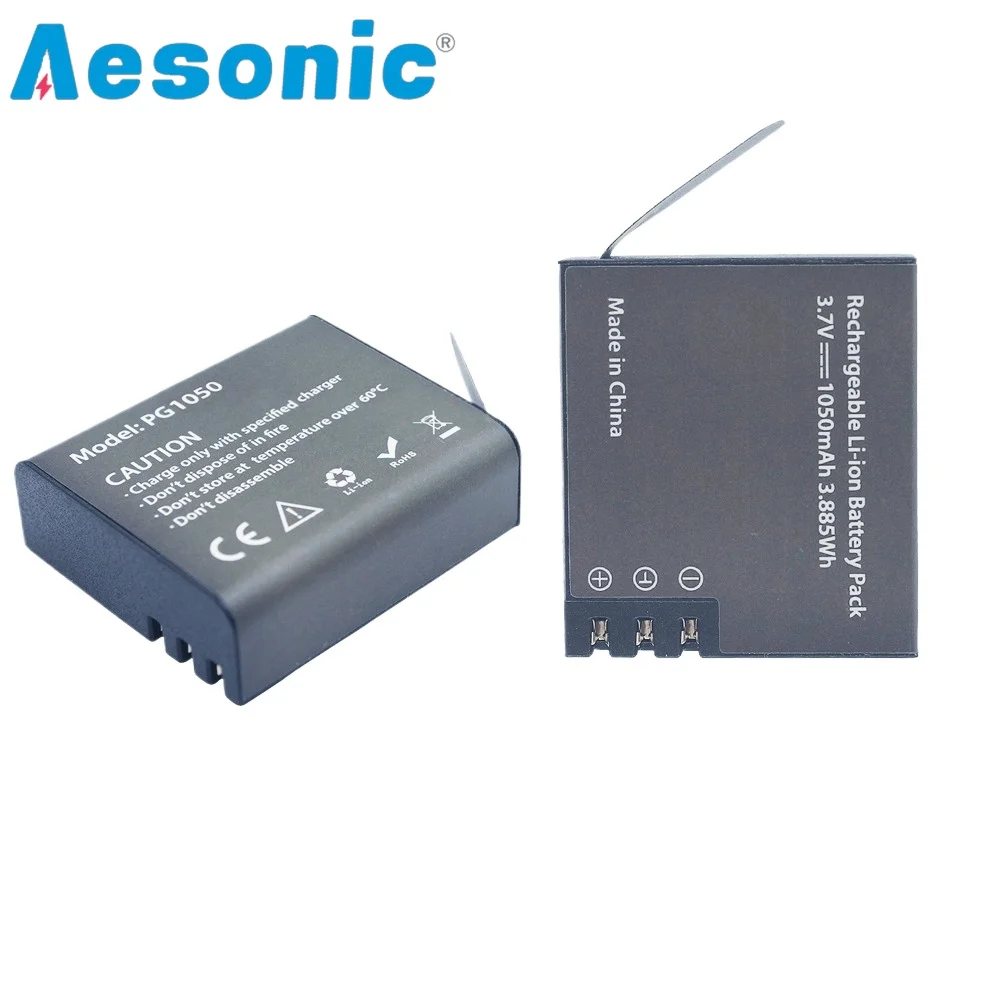 1 шт. перезаряжаемая батарея для экшн-камеры 3 7 В PG1050 мАч EKEN H9 H9R H3 H3R H8PRO H8R SJ4000 SJCAM