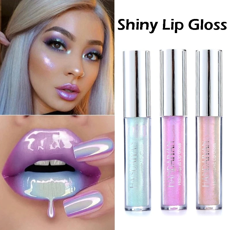 

Glitter Lipgloss Mermaid Shiny Highlight Laser Holographic Waterproof Liquid Lipstick Moisturizing Makeup Beauty Facial Cosmetic