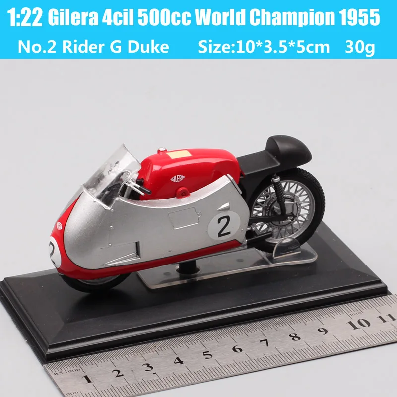 Миниатюрная модель мотоцикла Italeri Gilera 4ресс 1954 куб. См чемпион мира № 76 G Duke moto rcycle