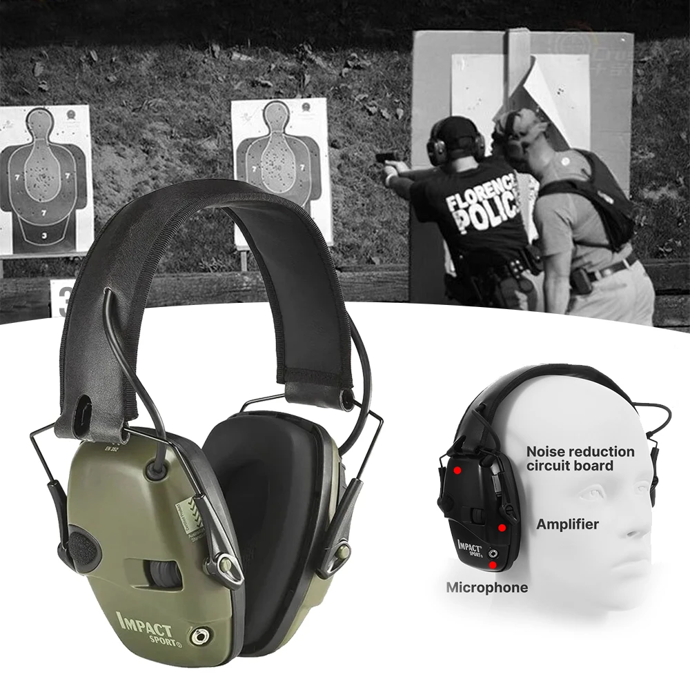 

Лидер продаж, тактические Электронные Наушники для стрельбы, уличная спортивная Гарнитура с защитой от шума, усилитель звука, защитная гарнитура для слуха