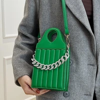 stripe small square tote bag 2021 winter new pu leather womens designer handbag luxury brand shoulder messenger bag phone purse