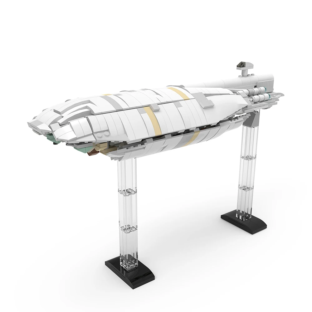 MOC Rebel Army GR-75 Transport Spaceship Building Blocks Kit Space Wars Airship Bricks Battle Ship Model Toys For Children Gifts