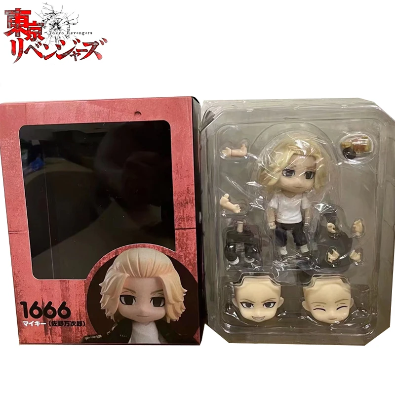 

Tokyo Revengers Anime Figure Mikey Manjiro Sano Q Ver Nendoroid #1666 Action Figurine Toys Joints Movable Collectible Model Doll