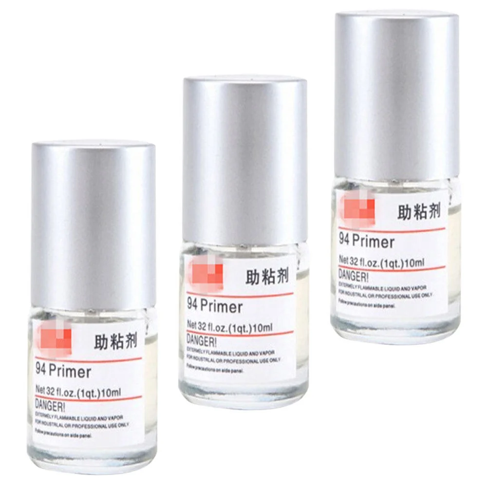 

3 Bottles Mini Cars Enhancer Adhesion Promoter Primer Adhesive Multi-purpose Double-sided Tape