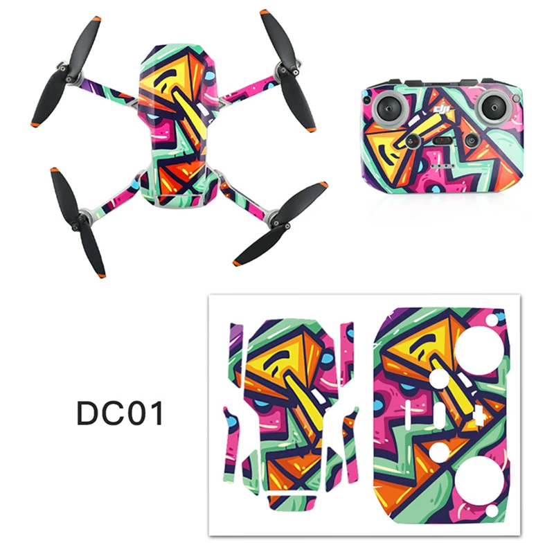 

Mini 2 Decal Skins Mini2 Anti-Scratch Drone Body Cover Film Sticker For DJI Mavic Mini 2 Camera Protective Skin Patch