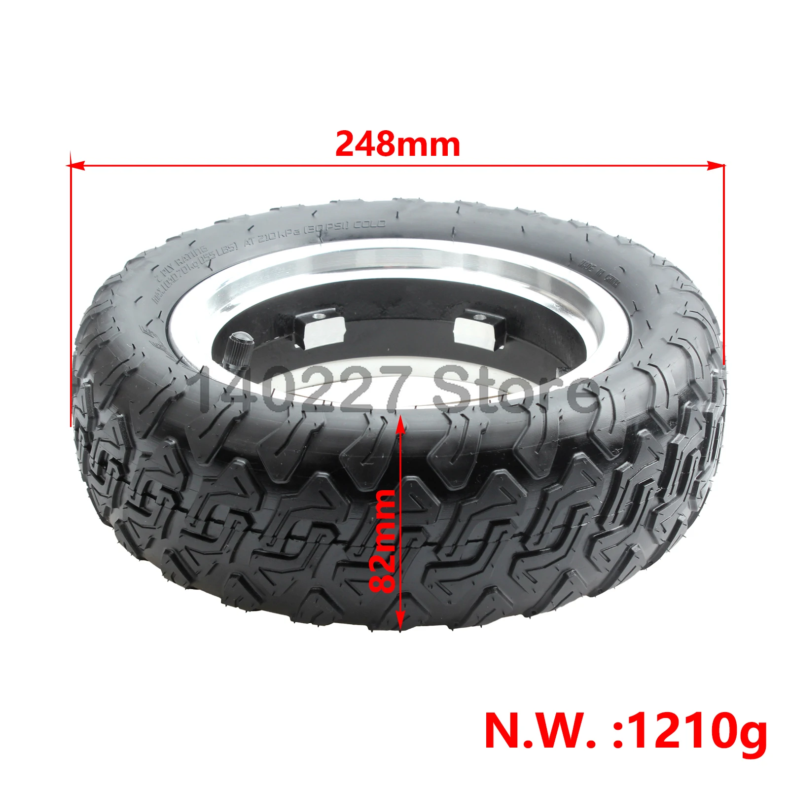Вакуумная шина 85/65-6 5 с ободом колеса подходит для аксессуаров передних и задних