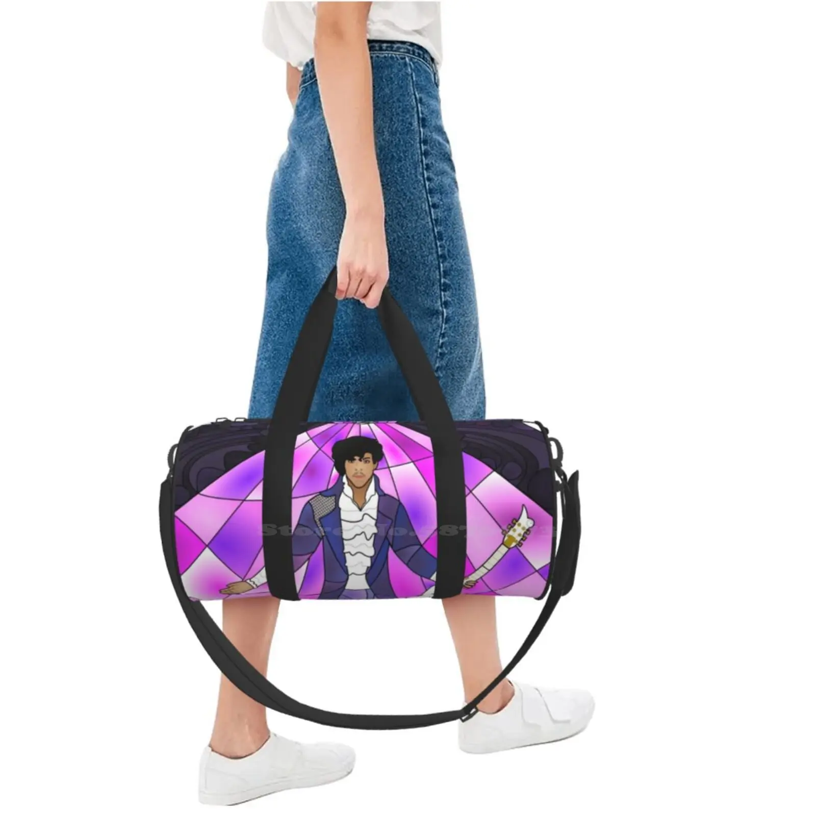 Женская многоразовая сумка-тоут из витражного стекла с подсветильник кой глаз -