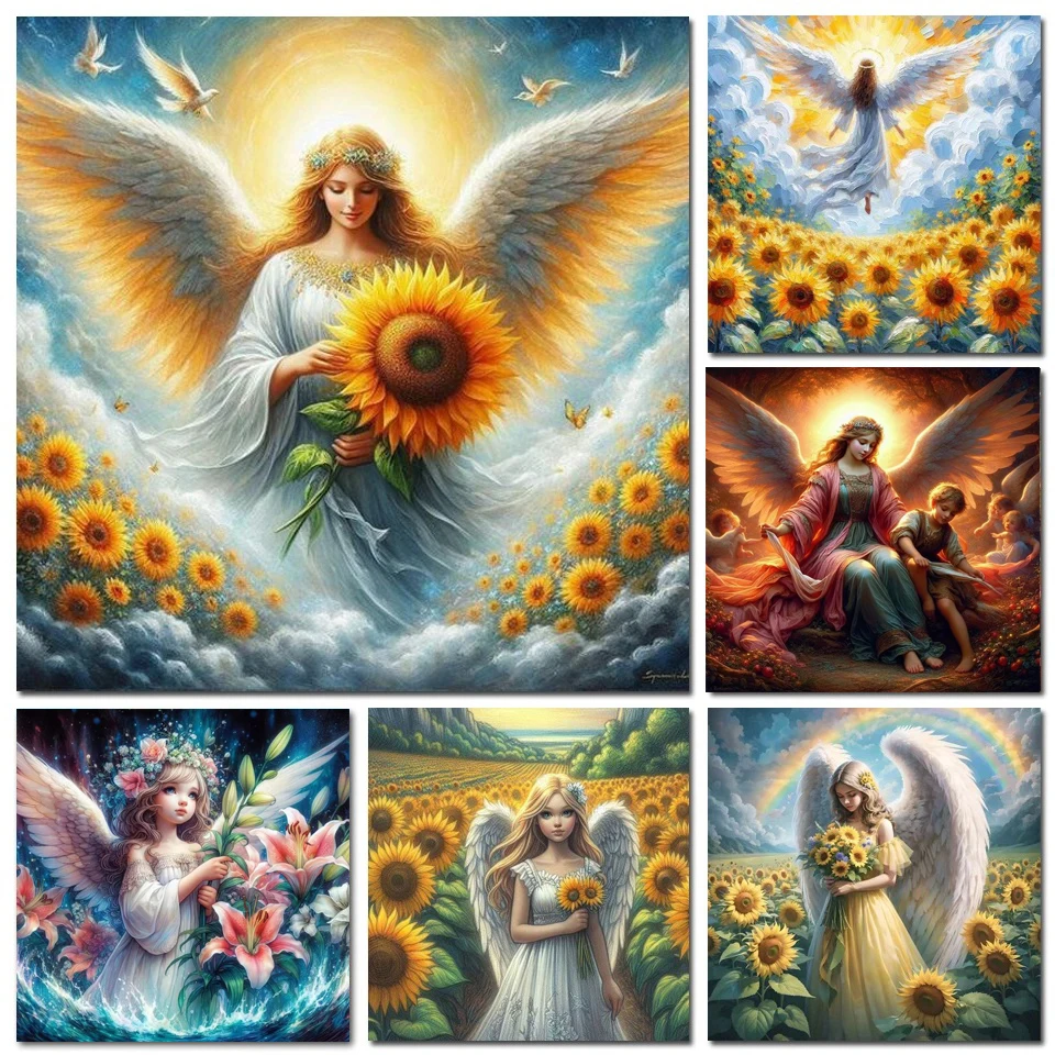 Набор для алмазной вышивки Белые ангелы