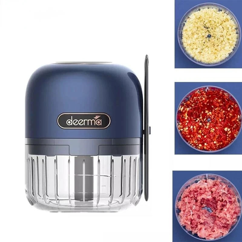 

Deerma Electric Garlic Grinder Small Meat Mixer Household Garlic Pepper Peanut Mixer Wireless Electric Garlic Mixer