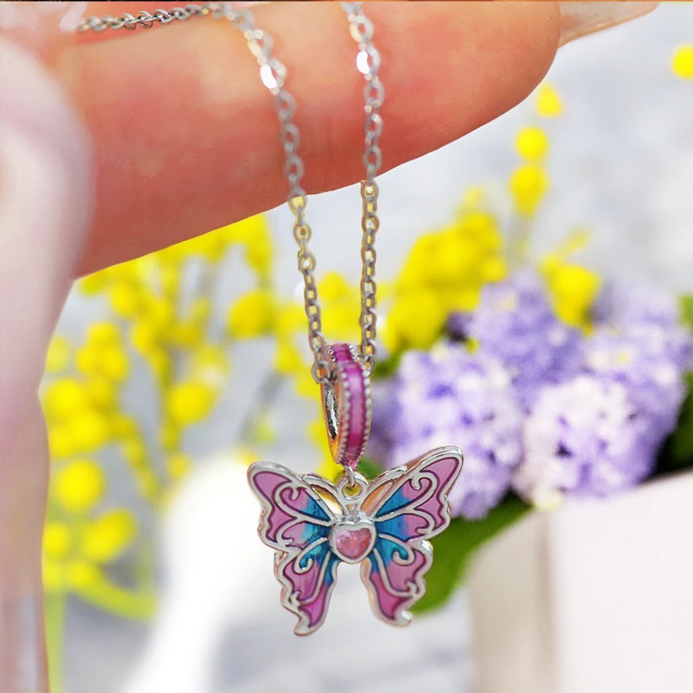Женская летняя цепочка с подвеской в виде бабочки