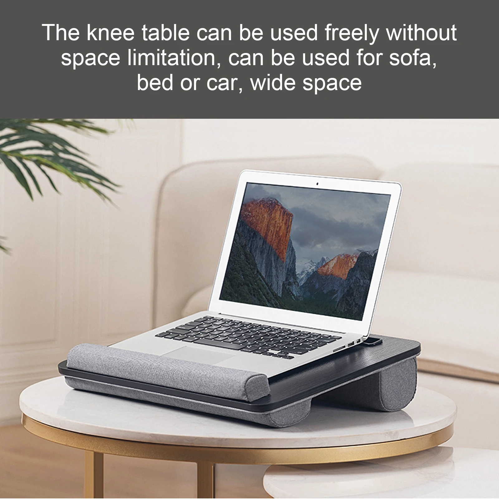 

Lapdesk With Pillow For Adults Laptop Lap Desk With Slot For Phone And Tablet Portable Laptop Stand With Wrist Rest Mouse Pad