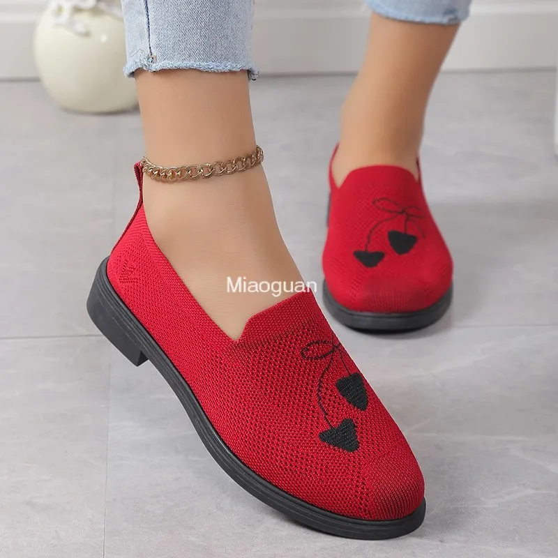 Лето-Осенняя мода 2024 новые женские туфли на плоской подошве сетчатые лоферы