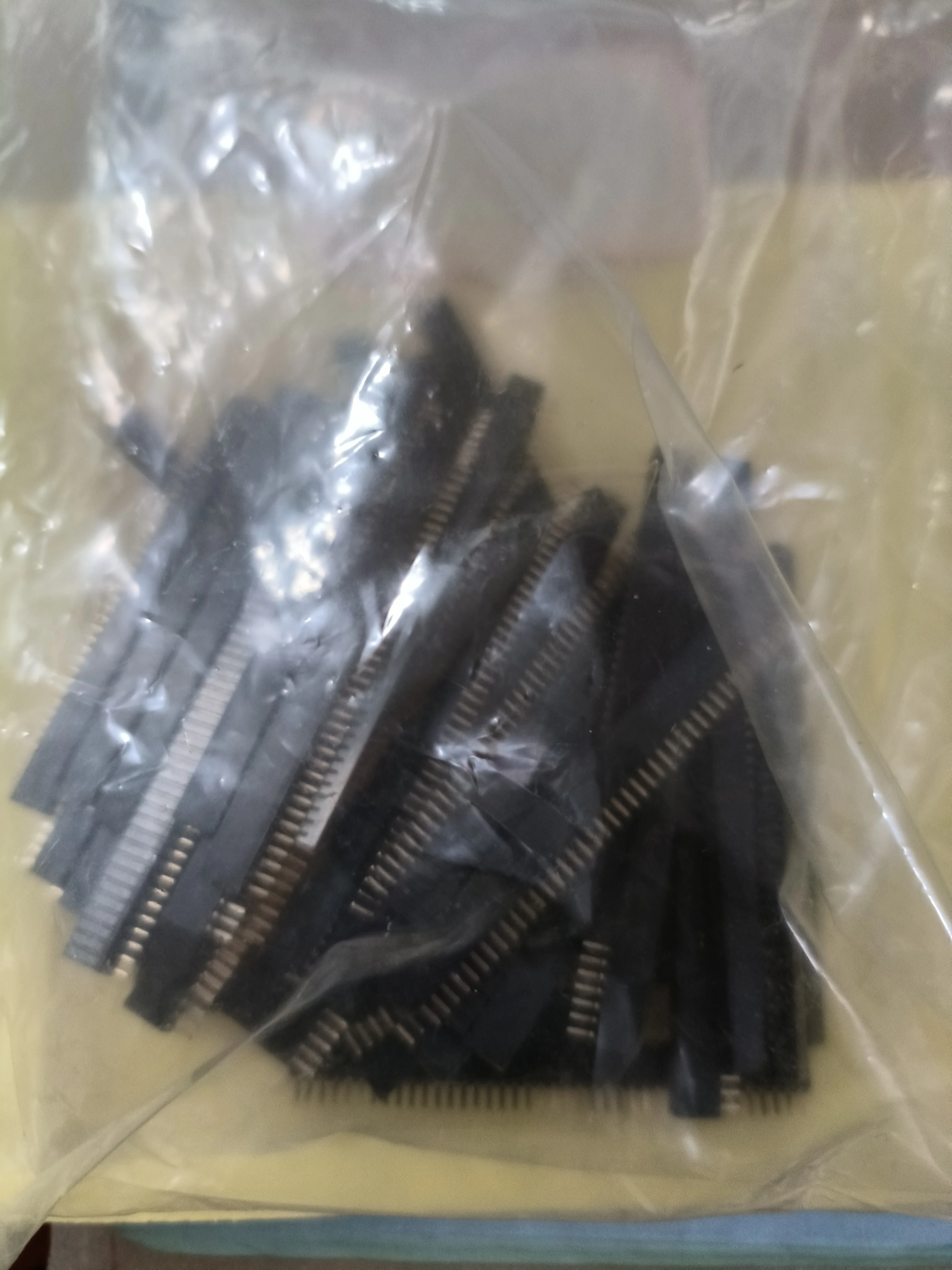 

30 шт., однорядные Позолоченные штифты 1,27 мм, 1*40P