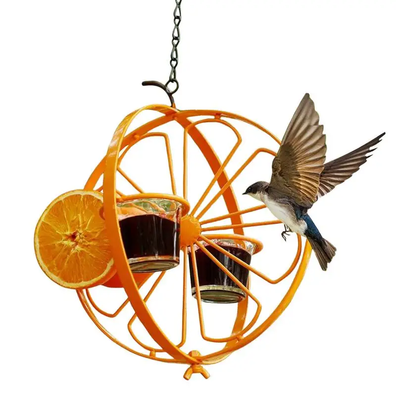 

Hummingbird Feeder Outdoors Hummingbird Feeders Oriole Bird Feeder Stainless Steel Feeder With Detachable Glass Water Feeder Eas