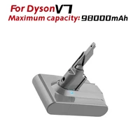 100 original dyson v7 battery 21 6 v 98000mah lithium ion battery for replacement of dyson v7 battery camada pro vacuum cleaner