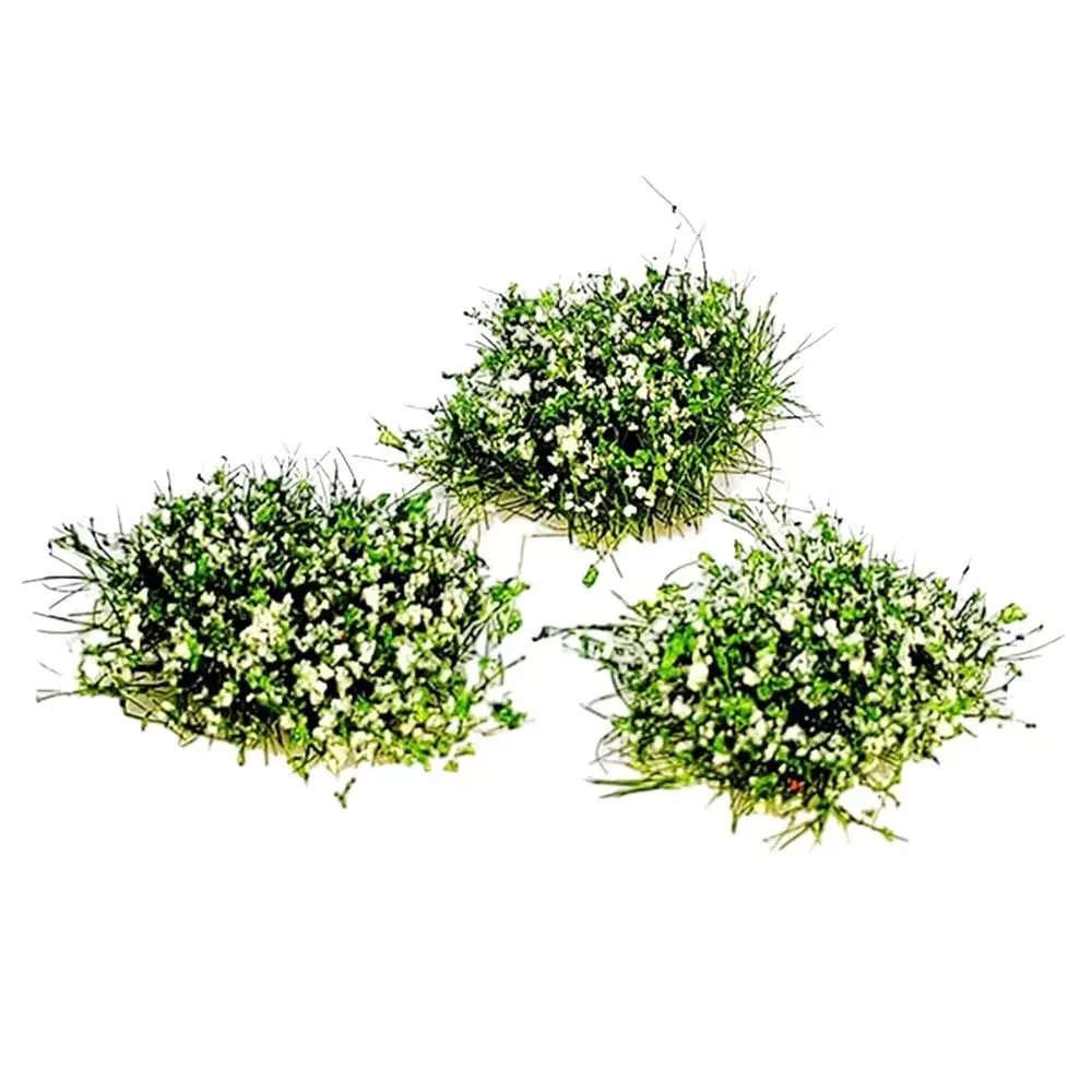 Искусственные цветы из пластика для миниатюрных ландшафтов 10 штук