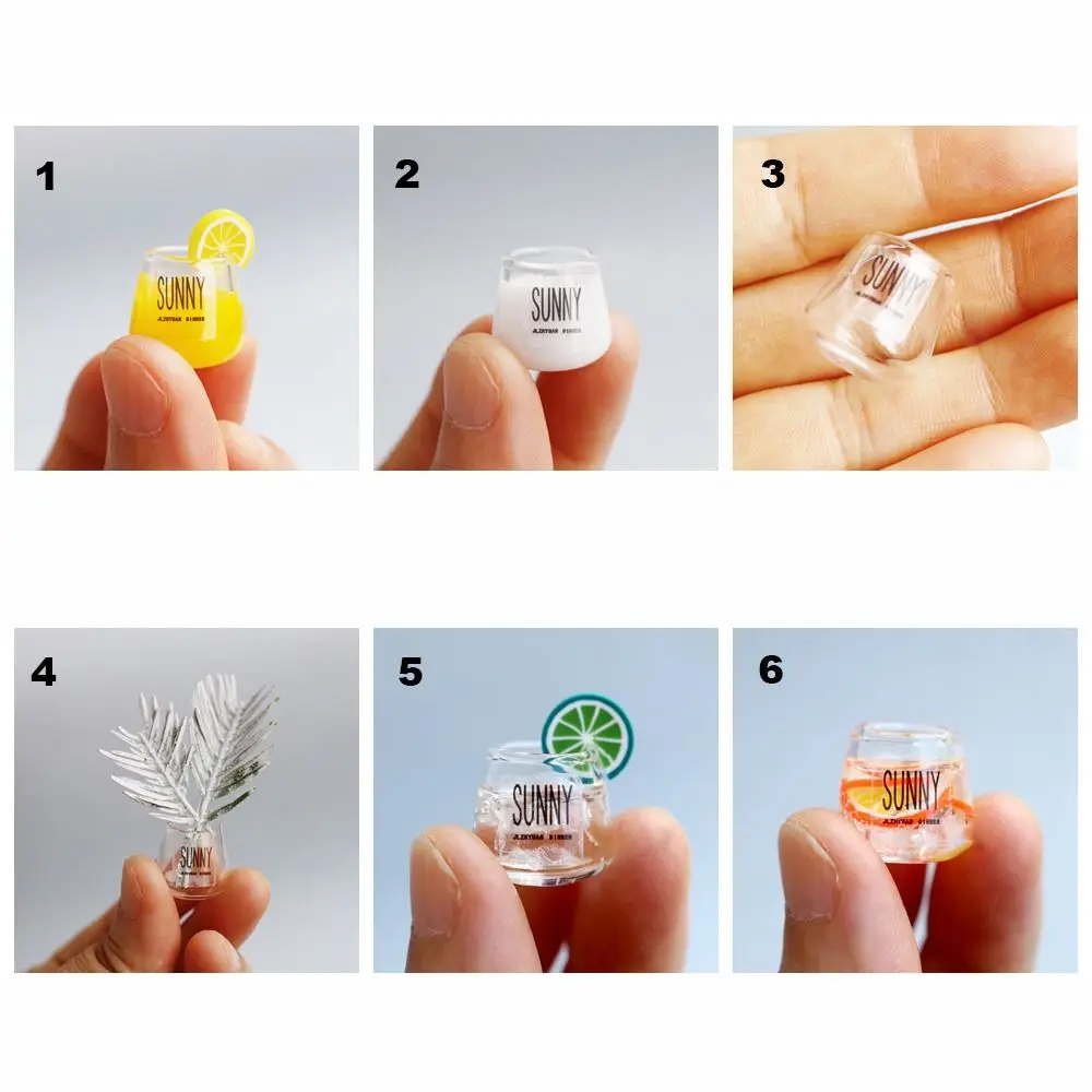 1/8 1/12 миниатюрная кружка для напитков подарок разноцветный кукольный домик сока