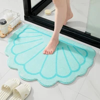 cloud shape cameo shell soft floor mats rugs home entrance carpet bedroom toilet bathroom door absorbent non slip foot pad