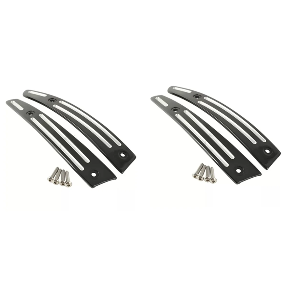

4x Black Split Windshield Side Trim for Touring Road Glide FLTR 2015-2020