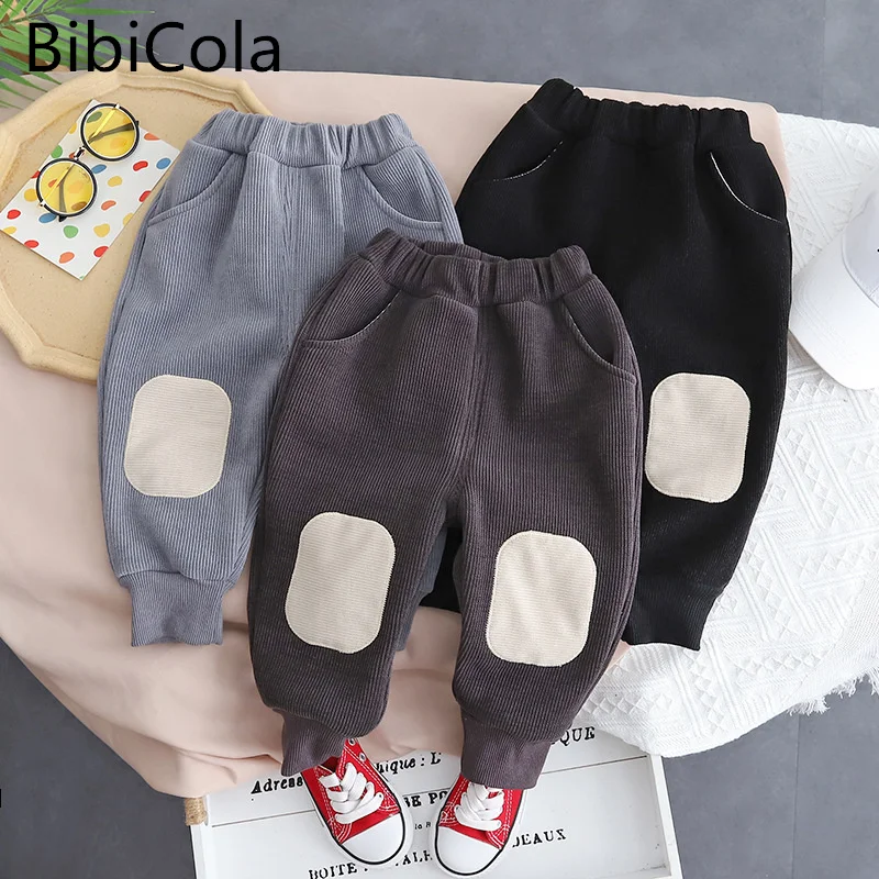 

От 1 до 5 лет спортивные штаны для девочек; Детские штаны; Сезон осень-зима; Теплые флисовые спортивные штаны из плюша для маленьких мальчиков; Детские спортивные штаны в Корейском стиле