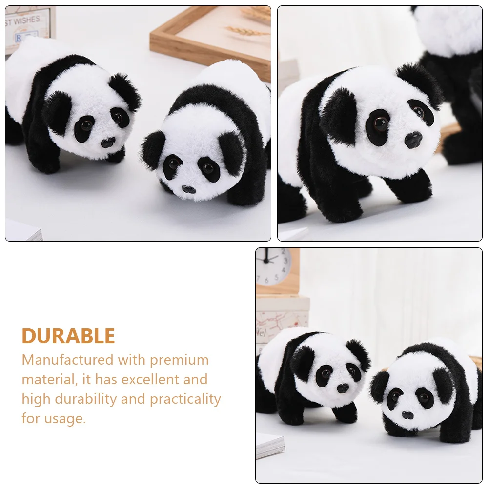 2 шт. панда игрушка для ползания электрические животные ходячие игрушки плюшевые