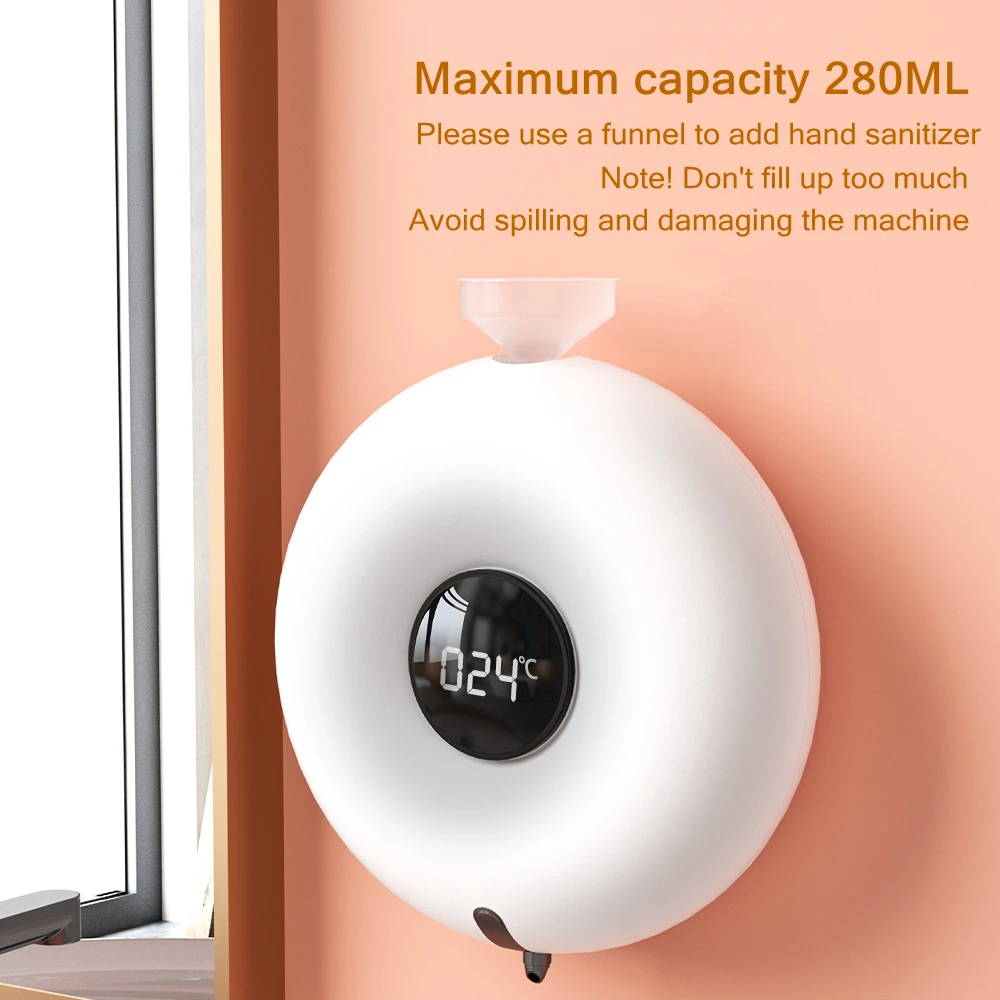 Automatic Liquid Soap Dispenser Wall-mounted Handwashing Device Touchless Induction Foaming with Smart Sensor for Bathroom Hotel