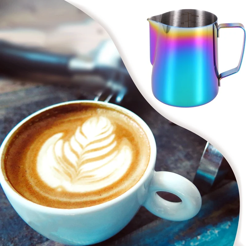 Кувшин для вспенивания молока с художественной ручкой 20 унций