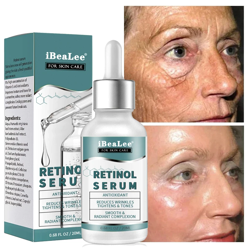 

Retinol Anti-Wrinkle Serum Women Anti-Aging Fade Fine Line Lifting Firming Moisturizing Essence Whitening Brighten Repair Skin