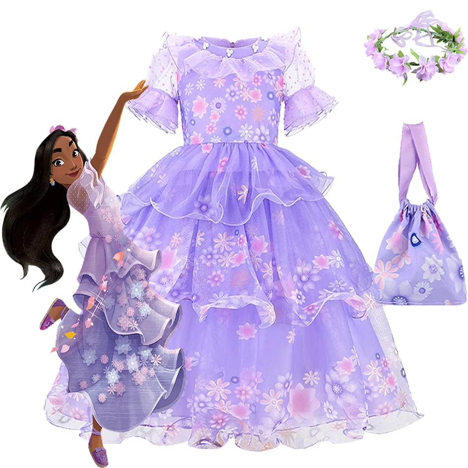 Детское платье принцессы enfeng Mirabel Madrigal для девочек маскарадные костюмы Изабели