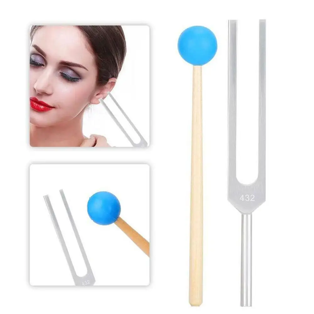 

2023 New Sliver 432 Hz Tuning Fork Sound Healing Instruments Nerve/Sensory For Perfect Healing Musical Instrument Stress Relieve