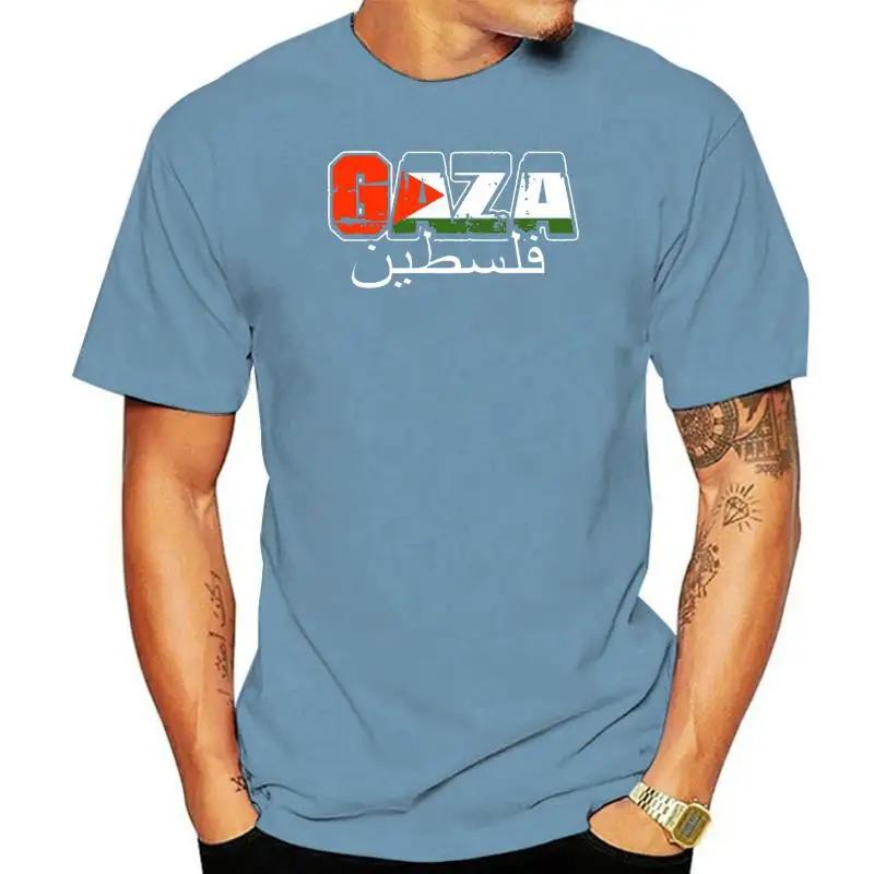 

Gaza Palestine T Shirt Crew Neck Mens Design Graphic Custom Tshirt Hilarious Summer Gents The New