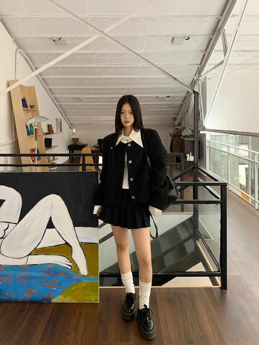 Xiaoxian Ni Zi Изящная верхняя одежда для женщин 2024 осень и зима новый искусственный