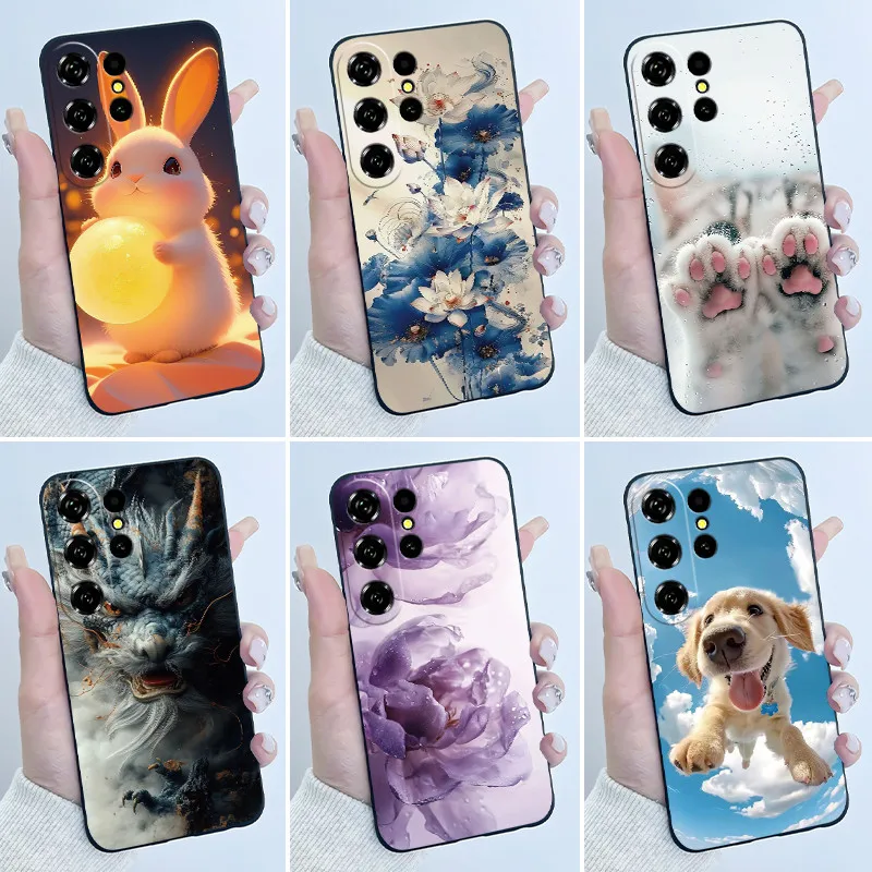 Фото Чехол для телефона Oukitel C26, эстетичный, роскошный, милый, крутой, с рисунком для мальчиков и девочек, черный, матовый, мягкий силиконовый чехол-бампер №1