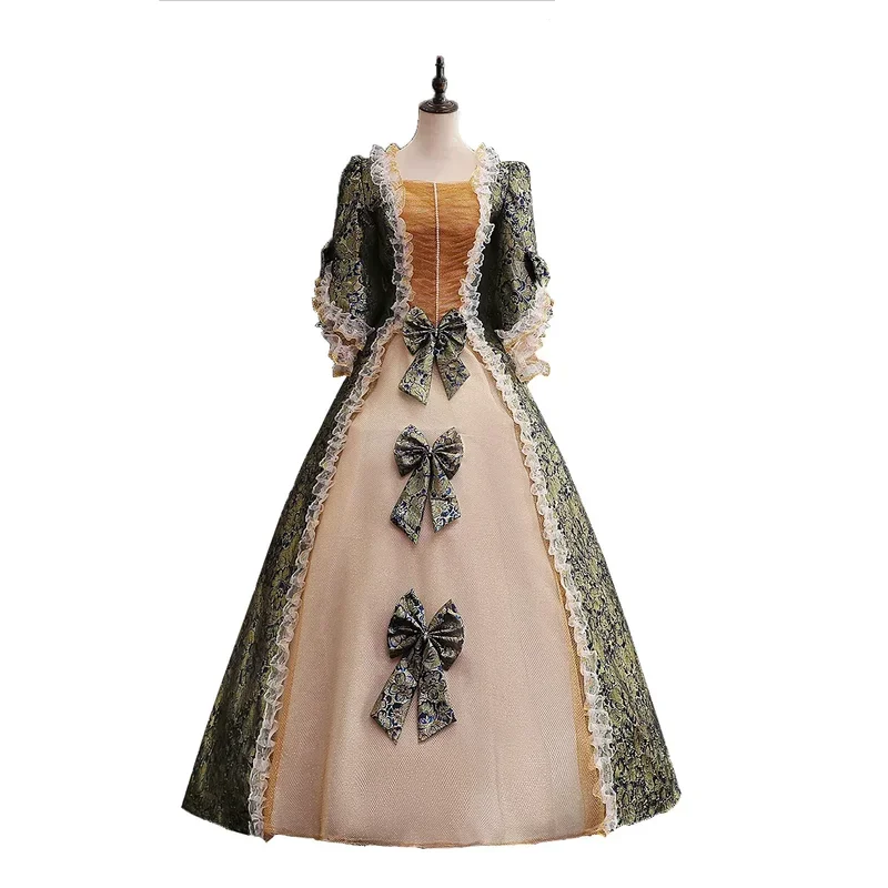 Винтажное платье в европейском стиле дворцового средневекового викторианского