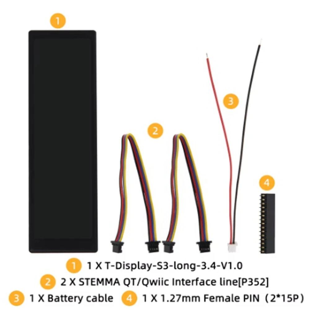 T-Display-S3-Long 3 5-Zoll-Touch-Display ESP32-S3 Entwicklungs плата TFT LCD-Funkmodul WiFi Bluetooth 16 МБ Flash