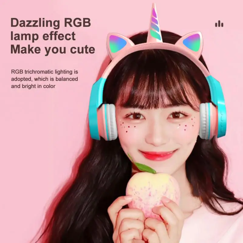 Bluetooth-наушники с объемным звуком Hi-Fi 9D RGB |