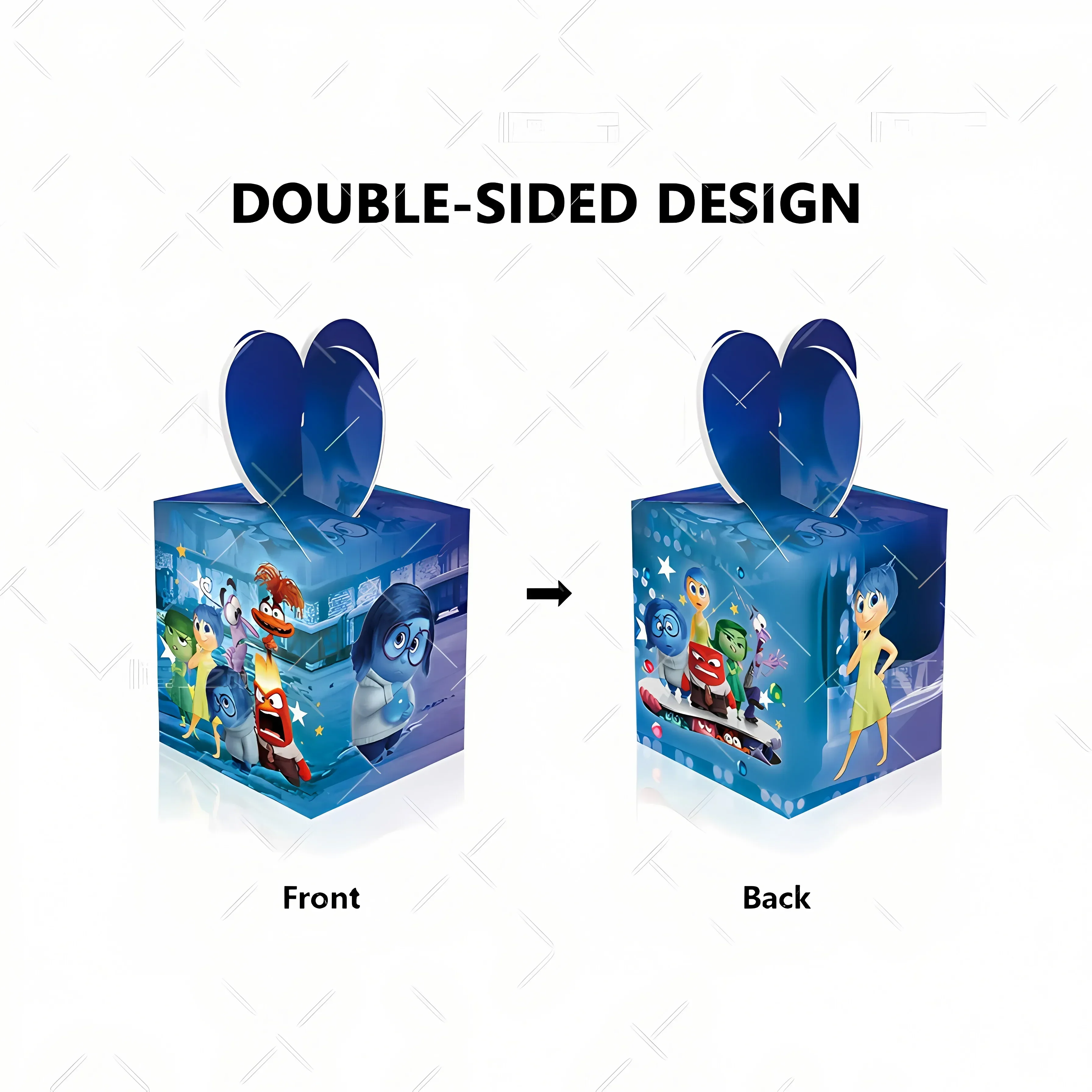 6/12 шт. Disney Inside Out 2 коробка конфет милые детские подарочные коробки для закусок на