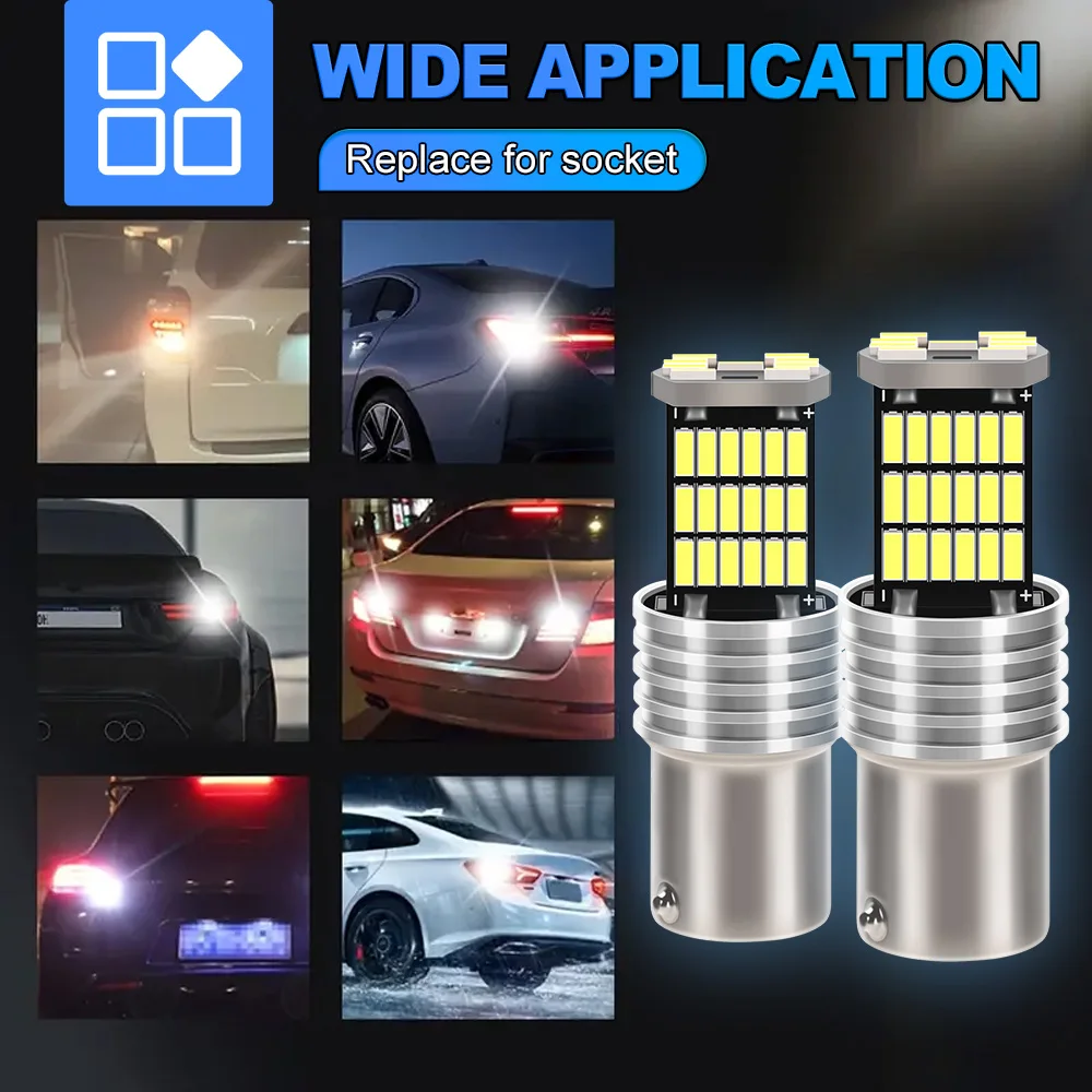 6000K Белый Canbus 20 Вт 45SMD 1156 Светодиодные автомобильные фонари заднего хода 4014 SMD 12 В