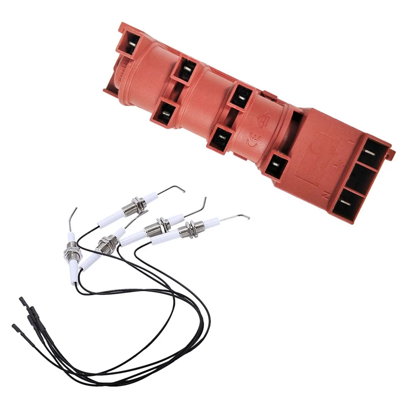 

Hot XD-1 Pcs 220V Gas Stove Ac Pulse Igniter & 5 Pcs Ignition Part Plug Ceramic Electrode Igniter