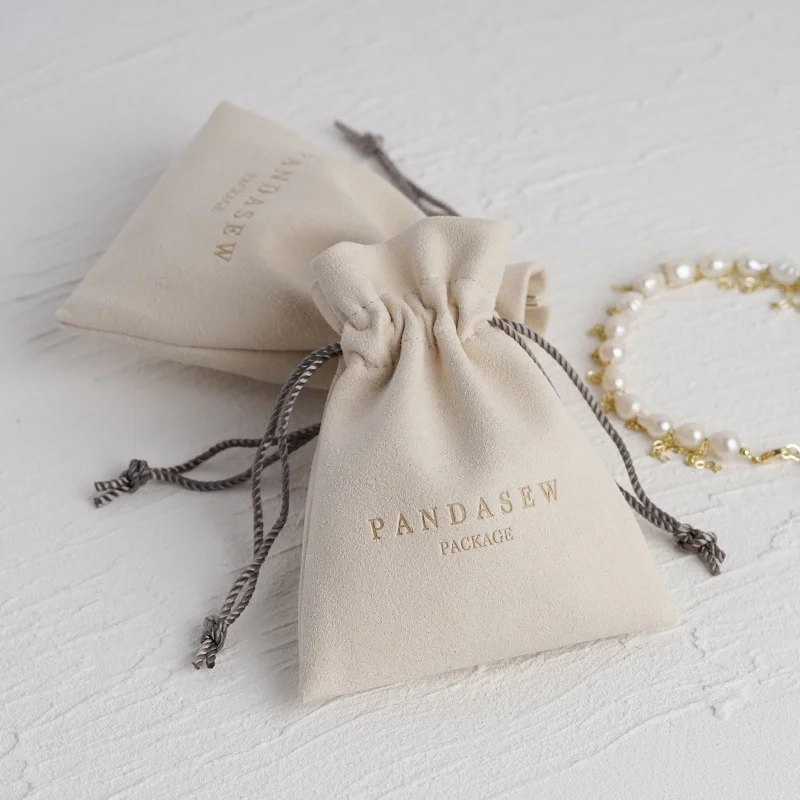 

PandaSew Custom Microfiber Jewelry Pouch Gift Packaging Drawstring Bag