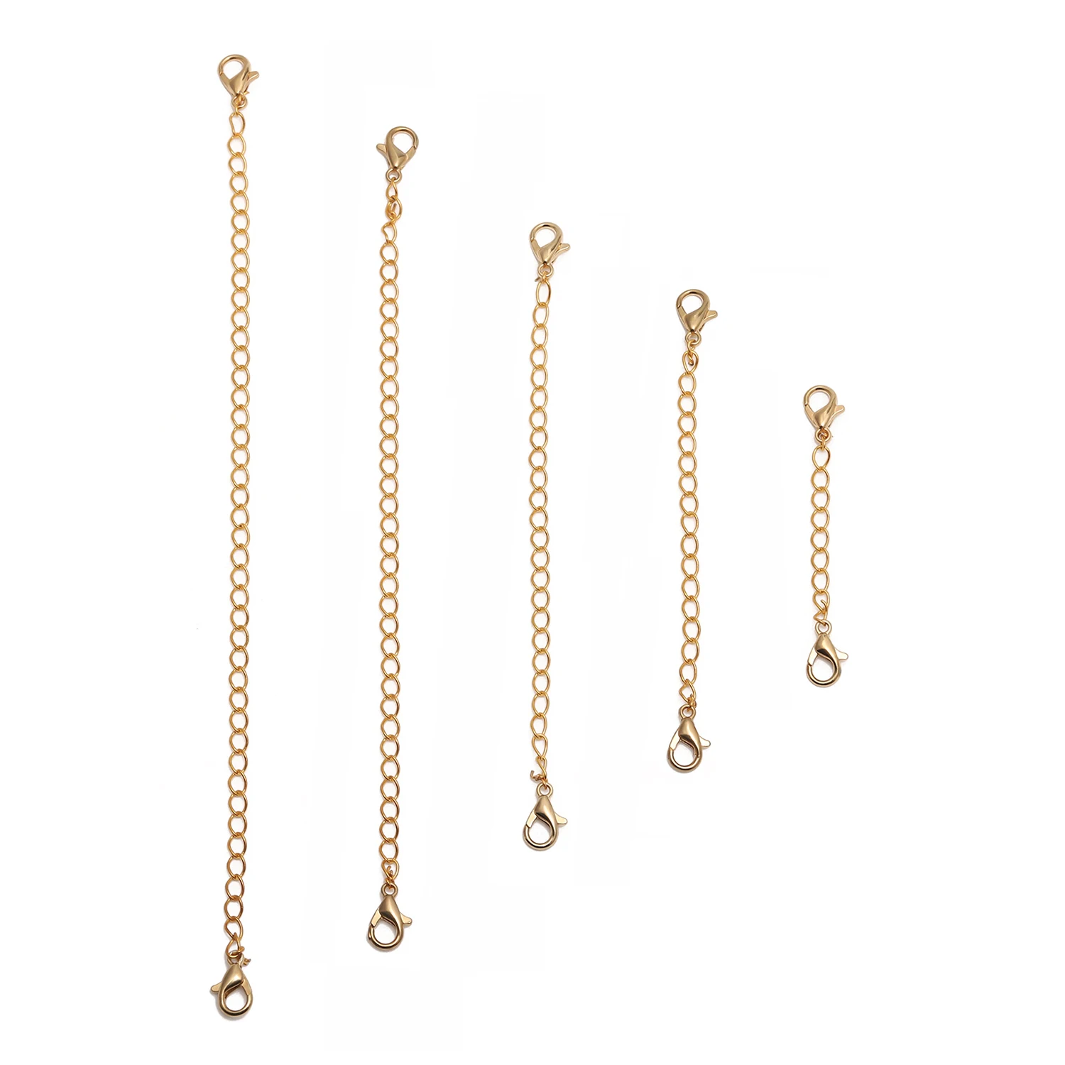 Регулируемые застежки для бижутерии 14 к 10 шт