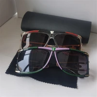 kapelus brand sunglasses square metal sunglasses high quality sunglasses contains black leather boxes 624h
