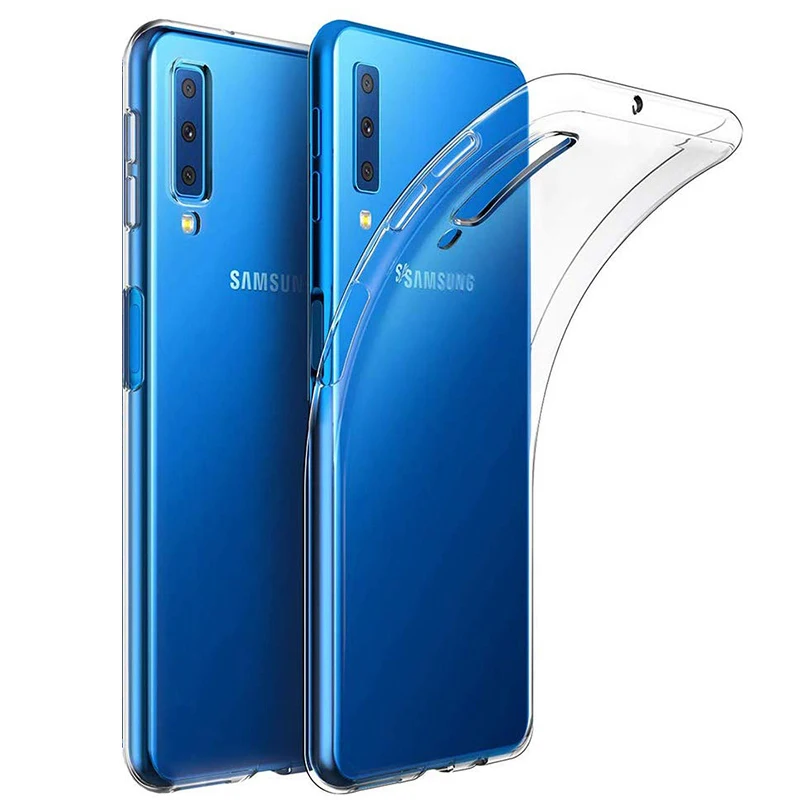 

Ultra Thin Clear Phone Case Samsung Galaxy A7 A9 A8 A6 Plus 2018 Silicone Soft Case Back Cover For Samsung A6+ A8+ 2018 A750 A9S