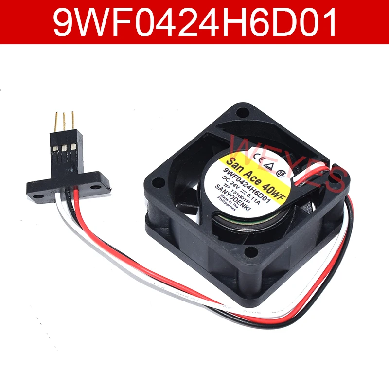 Оригинальный охлаждающий вентилятор для SANYO 9WF0424H6D01 DC24V 0 11A 4020 4 см с тремя линиями