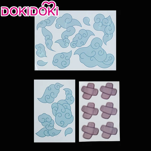 Jinxx Vii Косплей Татуировка Игра Косплей DokiDoki Jinxx Косплей Реквизит Синие Татуировки Наклейки VII Косплей Аксессуар Хэллоуин