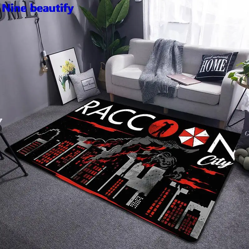 

Horror Umbrella Printed rug tapis Carpet Living Room Bedroom Beautiful Carpet Anti-Slip Door Mat Photography Props Birthday Gift