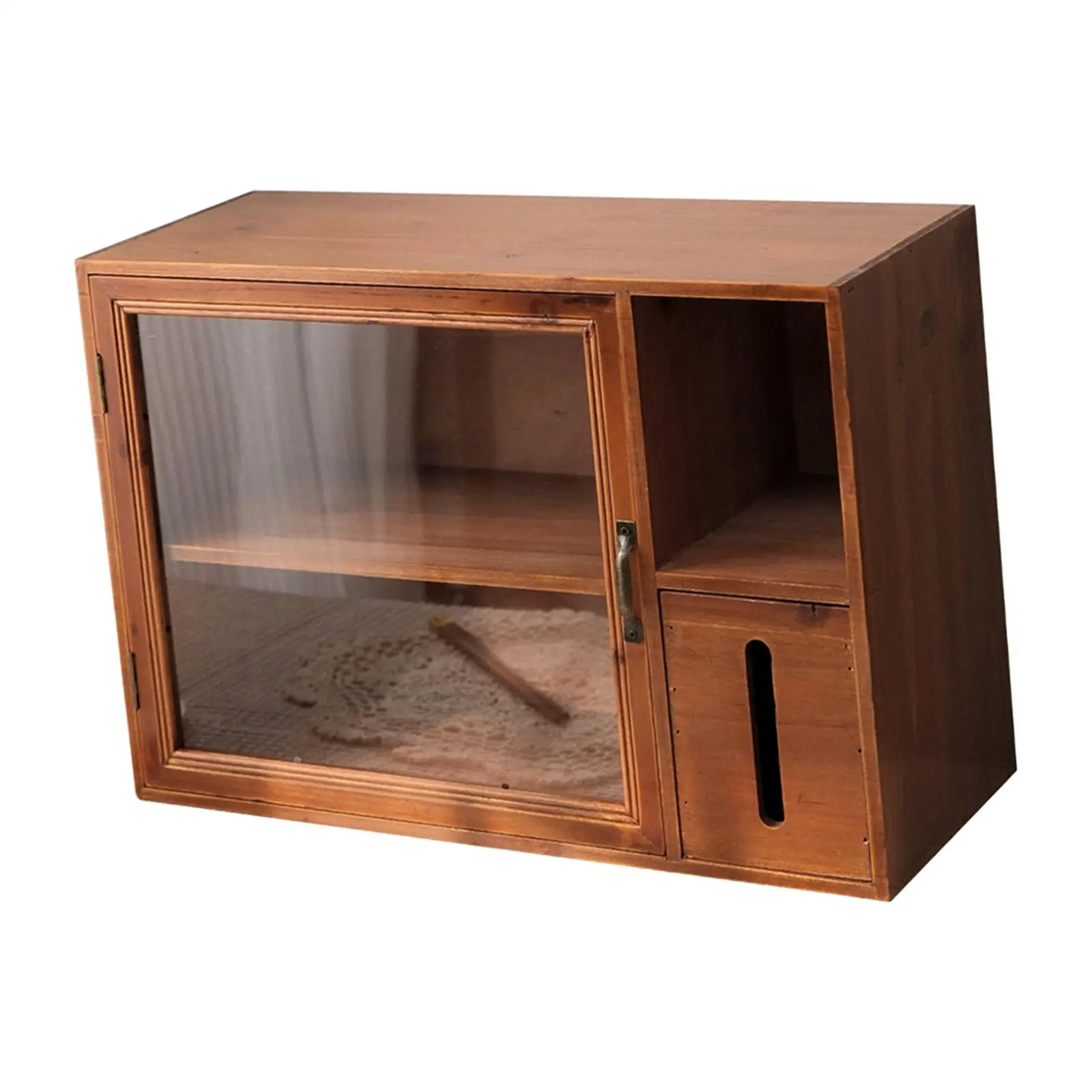 

Desk Storage Cabinet 2 Tiers Coffee Cup Storage Organizer for Livingroom