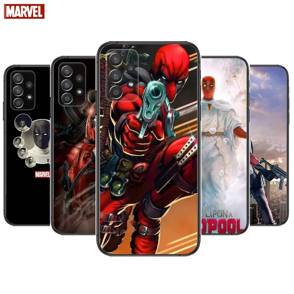 

Marvel Deadpool Heroes Phone Case Hull For Samsung Galaxy A70 A50 A51 A71 A52 A40 A30 A31 A90 A20E 5G a20s Black Shell Art Cell