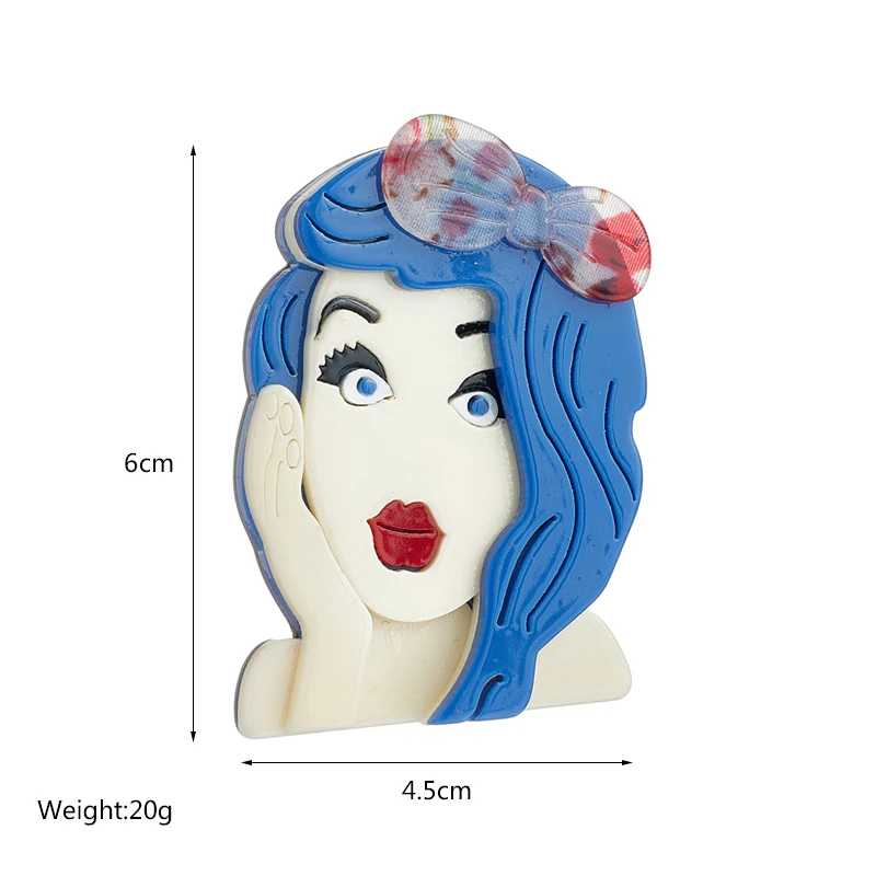 YAOLOGE Акриловые мультяшные броши